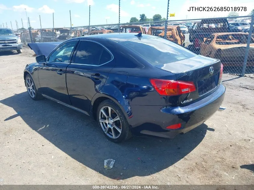 JTHCK262685018978 2008 Lexus Is 250