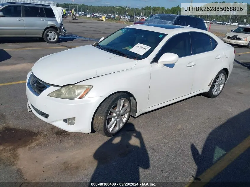 JTHBK262885068826 2008 Lexus Is 250