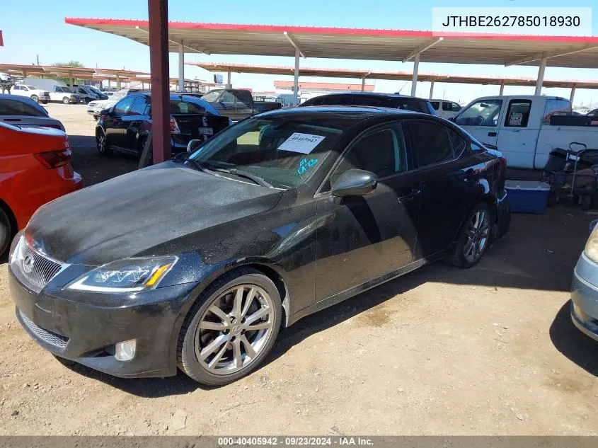 JTHBE262785018930 2008 Lexus Is 350 350