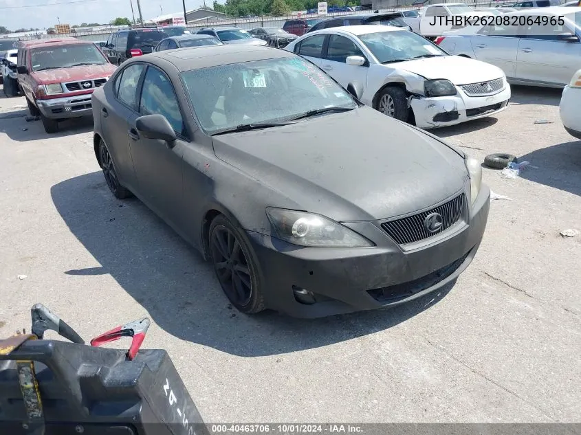 JTHBK262082064965 2008 Lexus Is 250