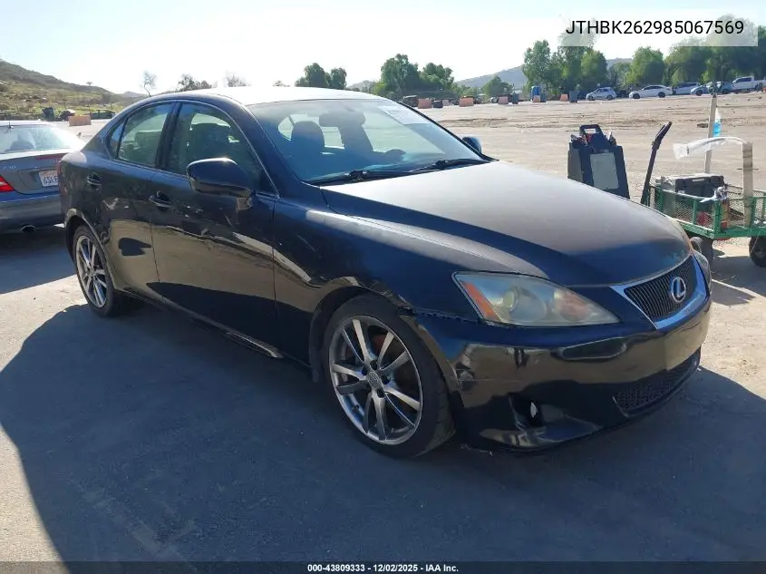 JTHBK262985067569 2008 Lexus Is 250