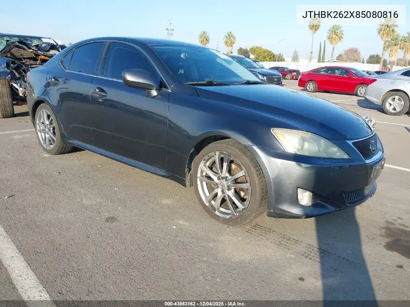 JTHBK262X85080816 2008 Lexus Is 250