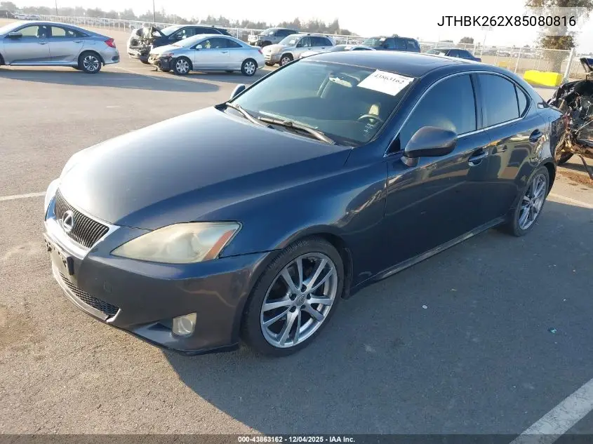 JTHBK262X85080816 2008 Lexus Is 250