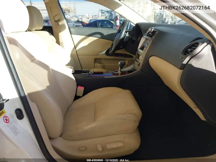 JTHBK262682072164 2008 Lexus Is 250