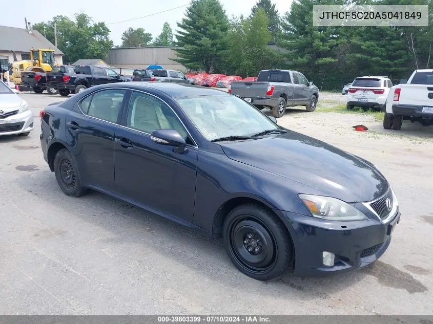 JTHCF5C20A5041849 2010 Lexus Is 250