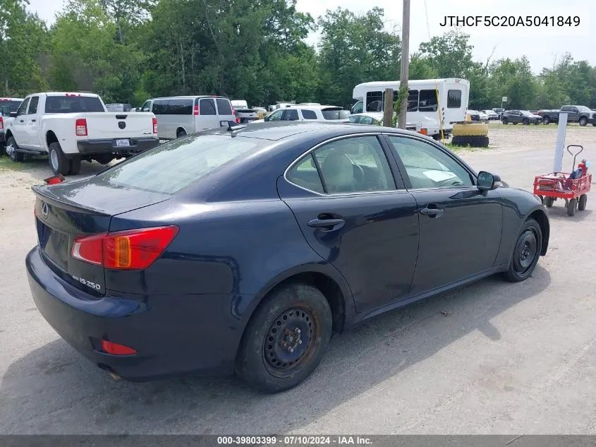 JTHCF5C20A5041849 2010 Lexus Is 250