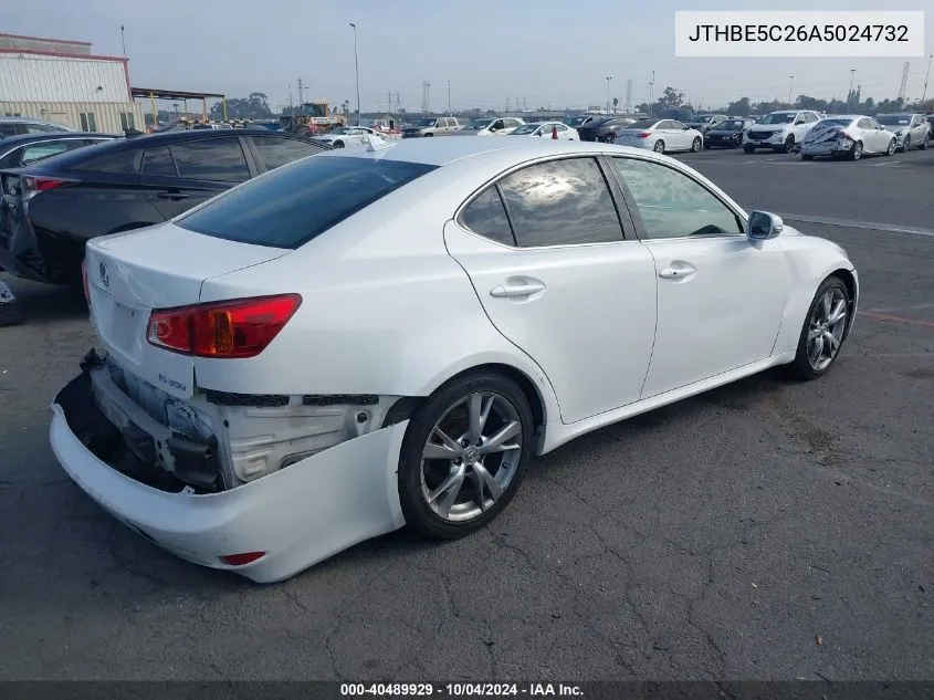 JTHBE5C26A5024732 2010 Lexus Is 350