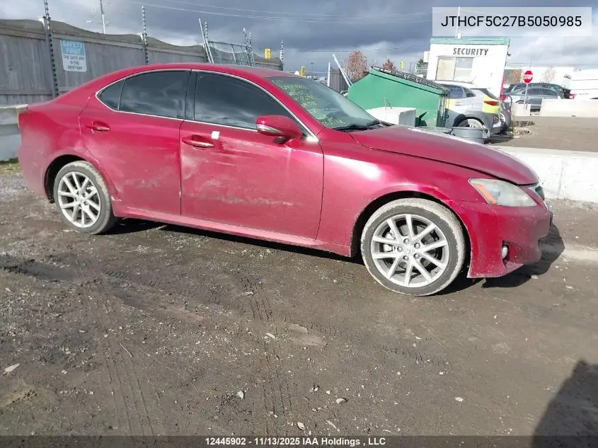 JTHCF5C27B5050985 2011 Lexus Is 250