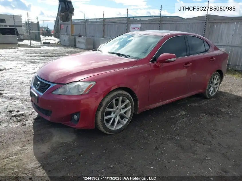 JTHCF5C27B5050985 2011 Lexus Is 250