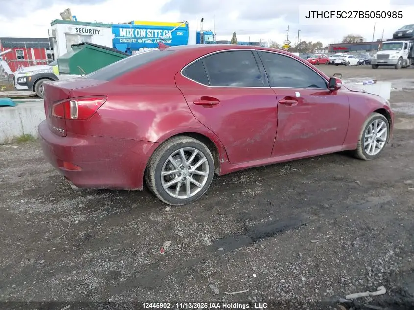 JTHCF5C27B5050985 2011 Lexus Is 250