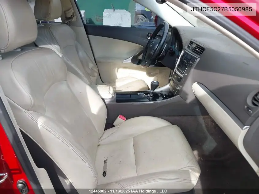 JTHCF5C27B5050985 2011 Lexus Is 250