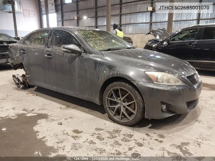 JTHCE5C26B5001070 2011 Lexus Is 350