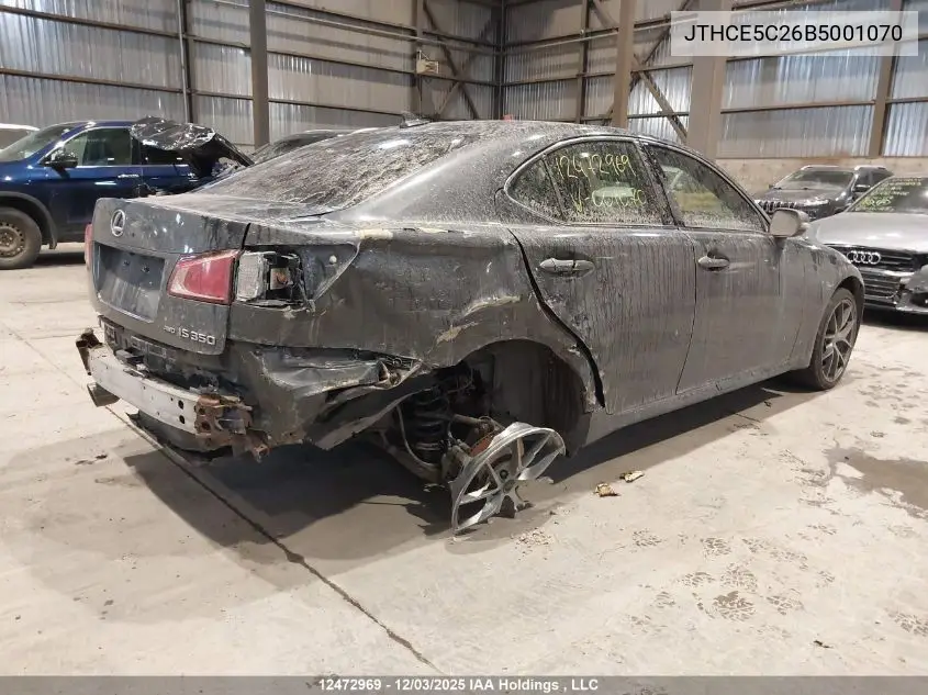 JTHCE5C26B5001070 2011 Lexus Is 350