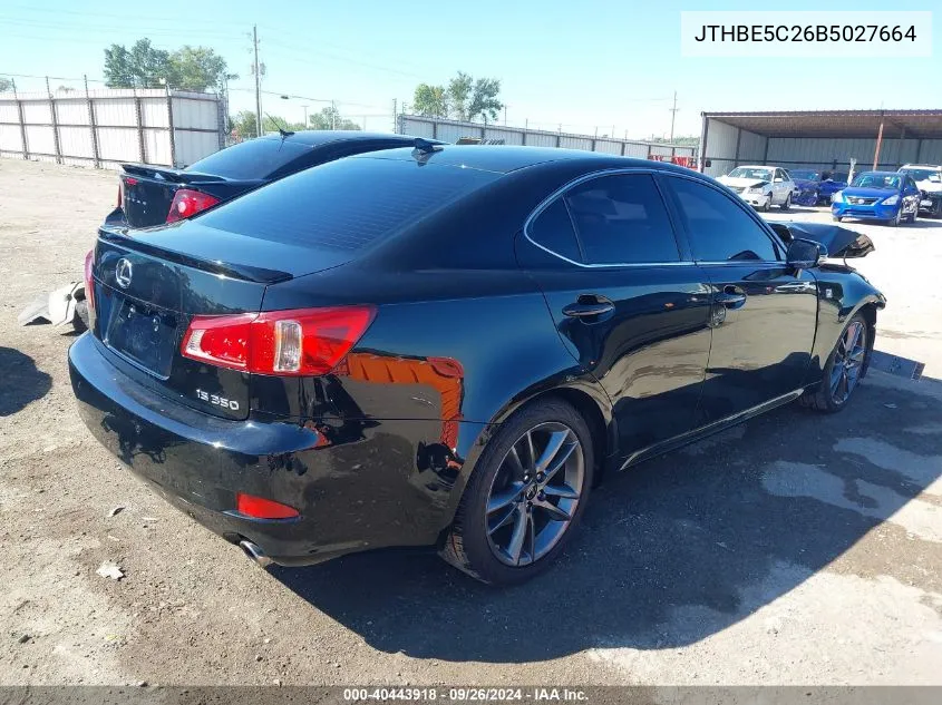 JTHBE5C26B5027664 2011 Lexus Is 350