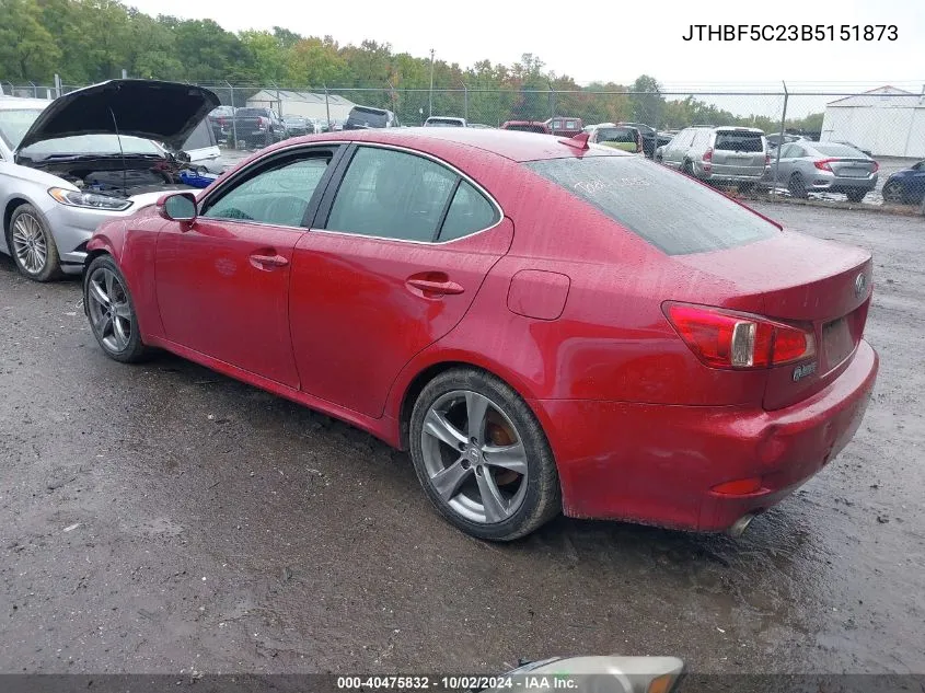 JTHBF5C23B5151873 2011 Lexus Is 250