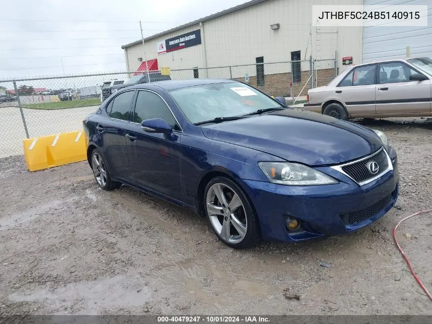 JTHBF5C24B5140915 2011 Lexus Is 250