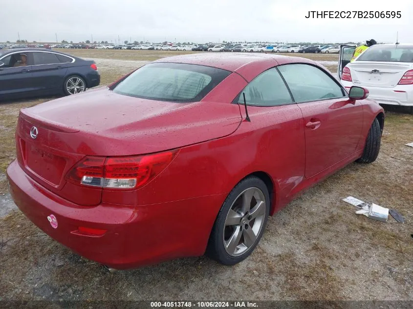 JTHFE2C27B2506595 2011 Lexus Is 350C Base (A6)