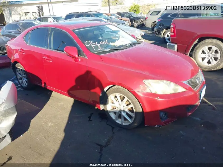 JTHBF5C23B5135902 2011 Lexus Is 250