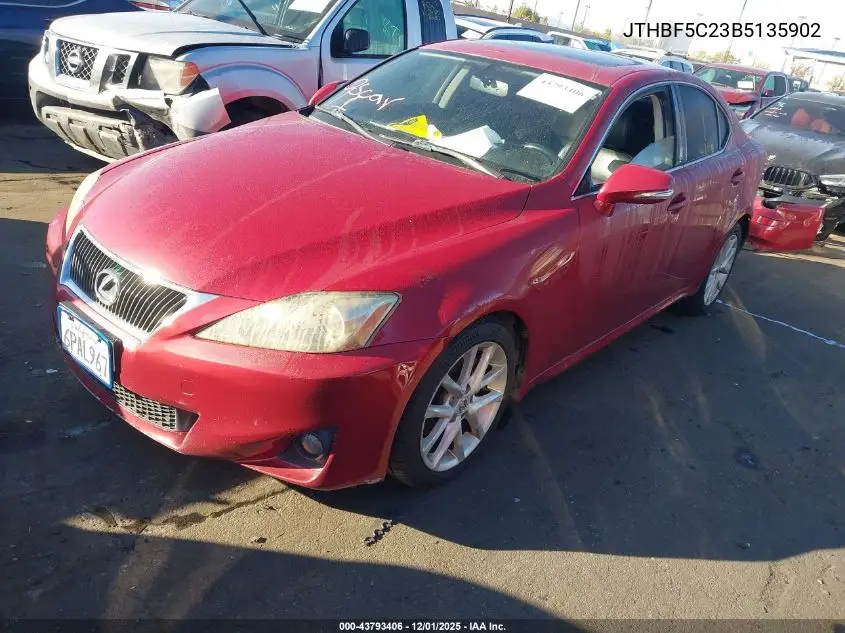 JTHBF5C23B5135902 2011 Lexus Is 250