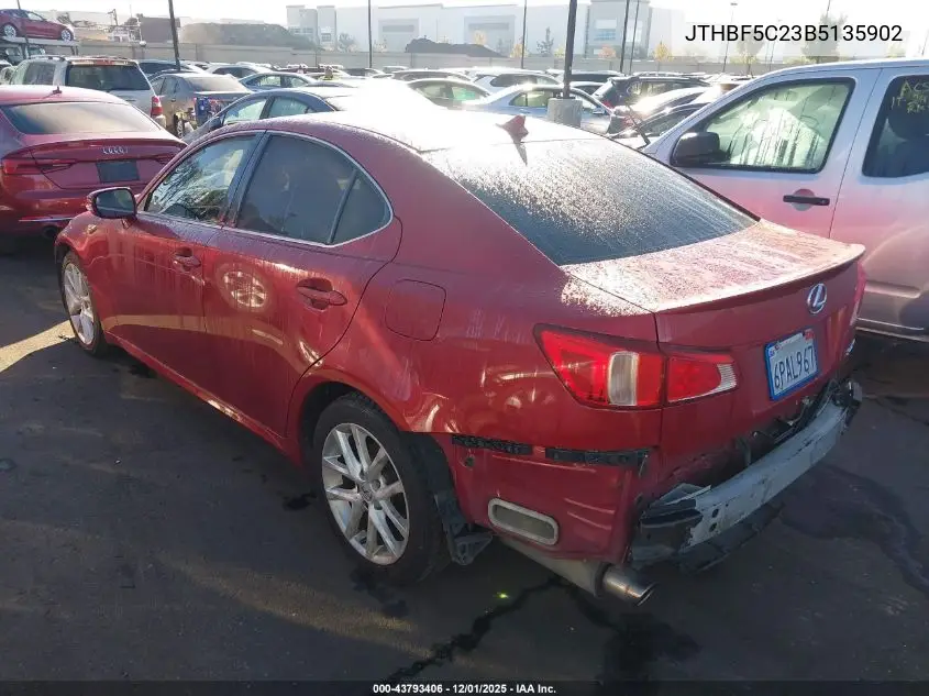 JTHBF5C23B5135902 2011 Lexus Is 250