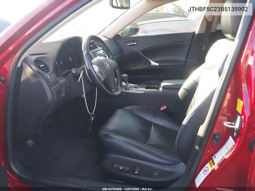 JTHBF5C23B5135902 2011 Lexus Is 250
