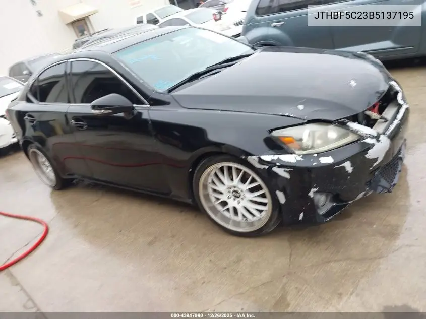 JTHBF5C23B5137195 2011 Lexus Is 250