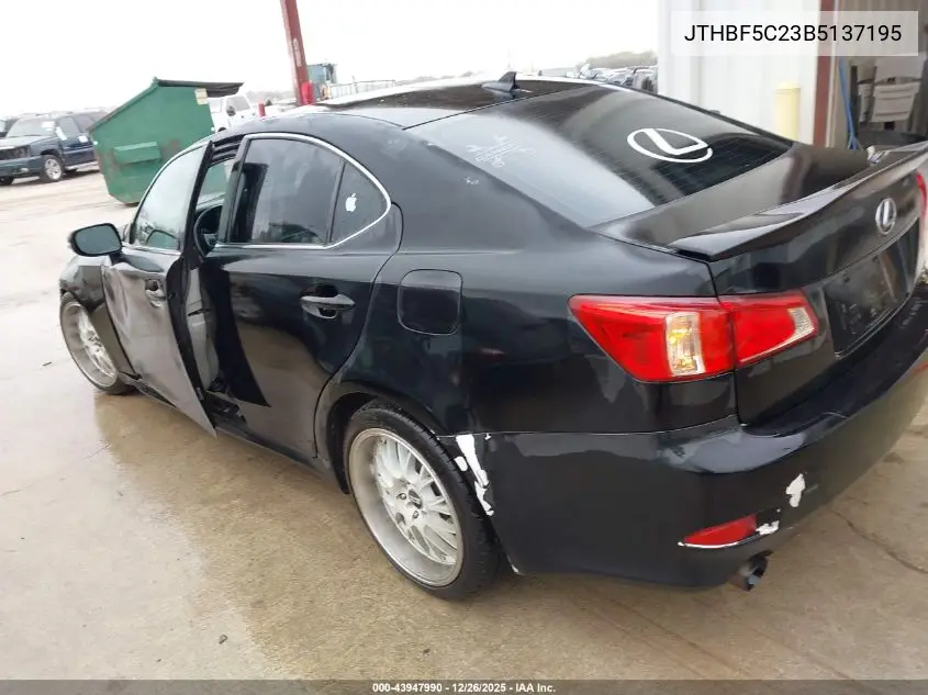 JTHBF5C23B5137195 2011 Lexus Is 250