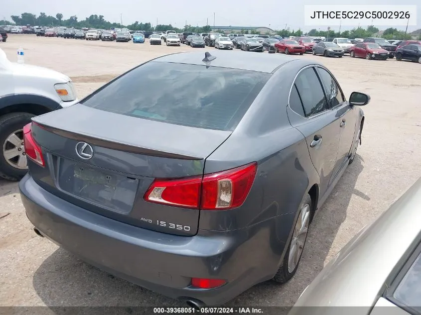 JTHCE5C29C5002926 2012 Lexus Is 350