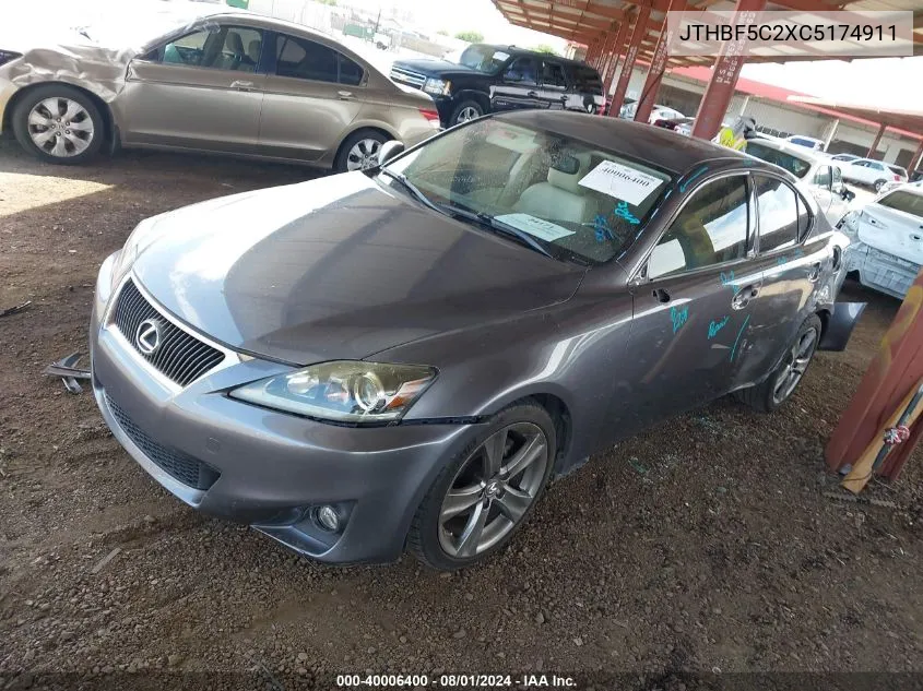 JTHBF5C2XC5174911 2012 Lexus Is 250