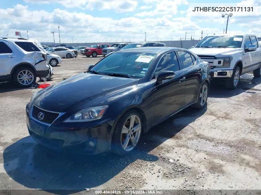 JTHBF5C22C5171131 2012 Lexus Is 250