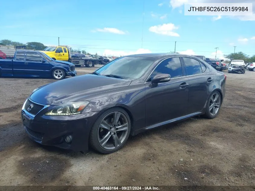 JTHBF5C26C5159984 2012 Lexus Is 250