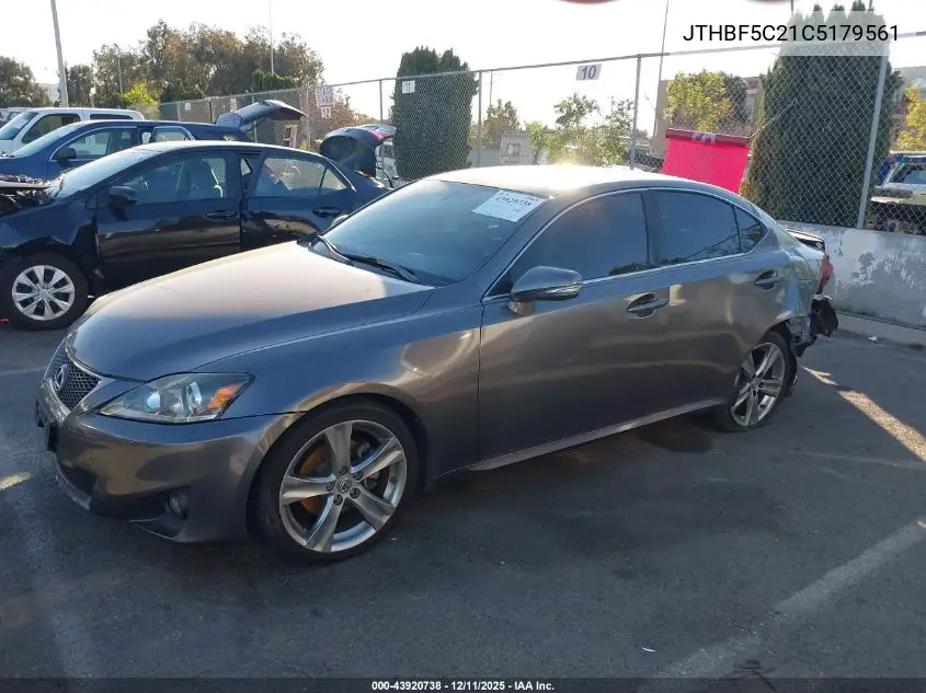 JTHBF5C21C5179561 2012 Lexus Is 250