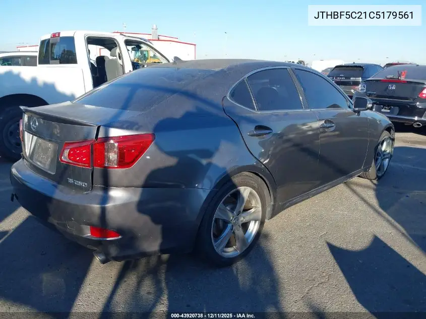 JTHBF5C21C5179561 2012 Lexus Is 250