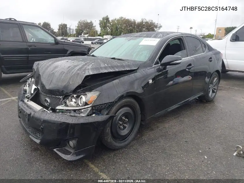 JTHBF5C28C5164748 2012 Lexus Is 250