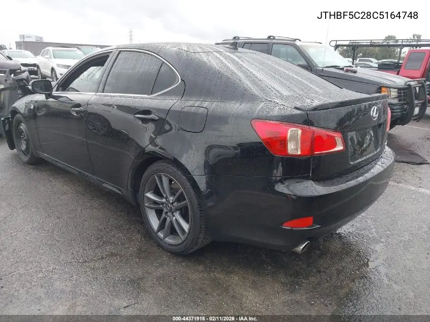 JTHBF5C28C5164748 2012 Lexus Is 250