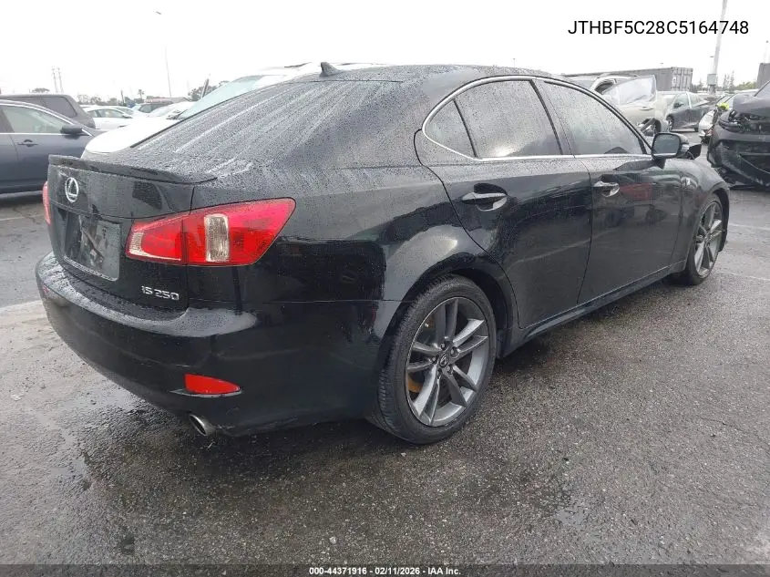 JTHBF5C28C5164748 2012 Lexus Is 250