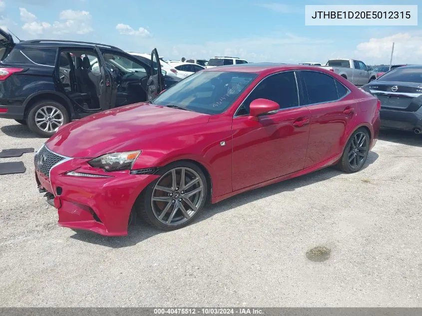 JTHBE1D20E5012315 2014 Lexus Is 350