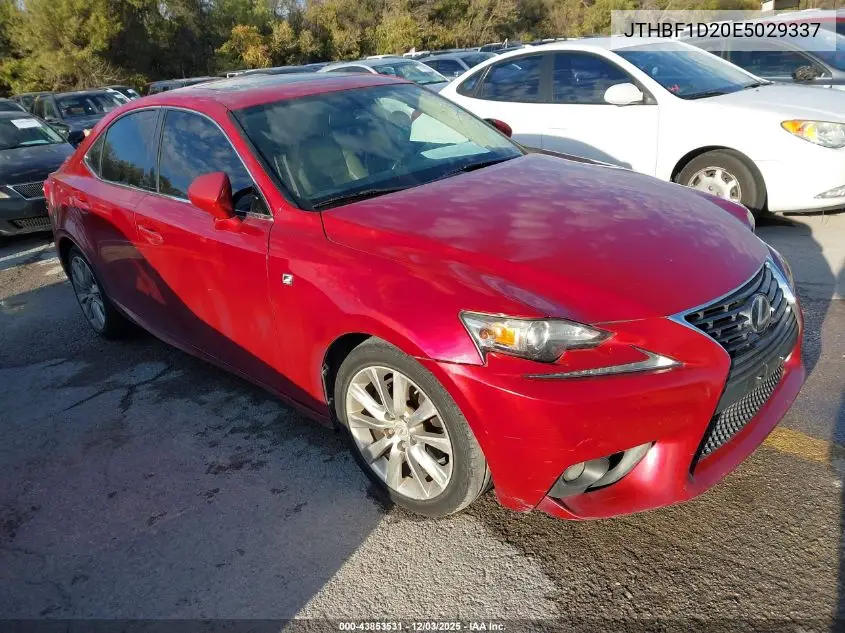 JTHBF1D20E5029337 2014 Lexus Is 250