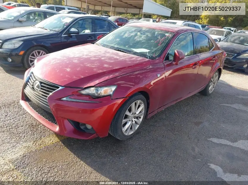 JTHBF1D20E5029337 2014 Lexus Is 250