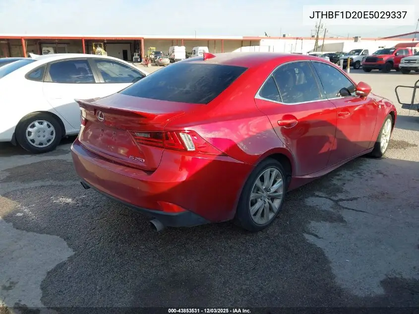 JTHBF1D20E5029337 2014 Lexus Is 250