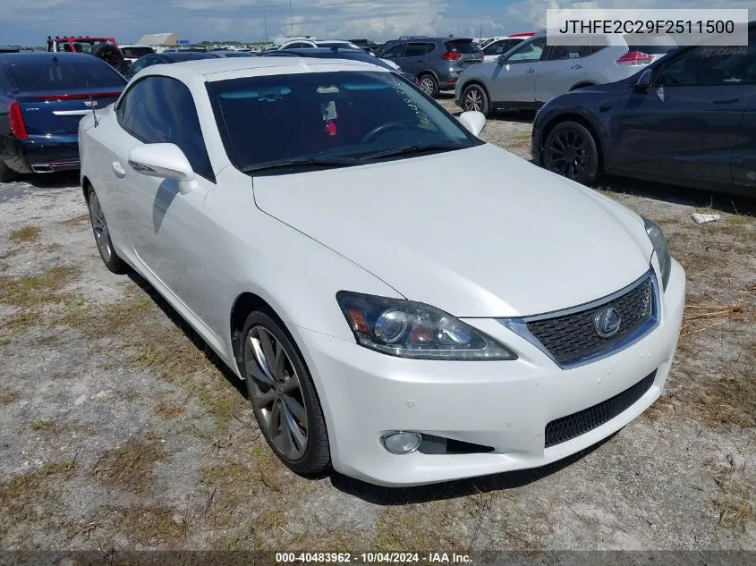 JTHFE2C29F2511500 2015 Lexus Is 350C