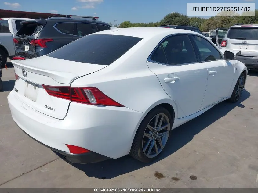 JTHBF1D27F5051482 2015 Lexus Is 250