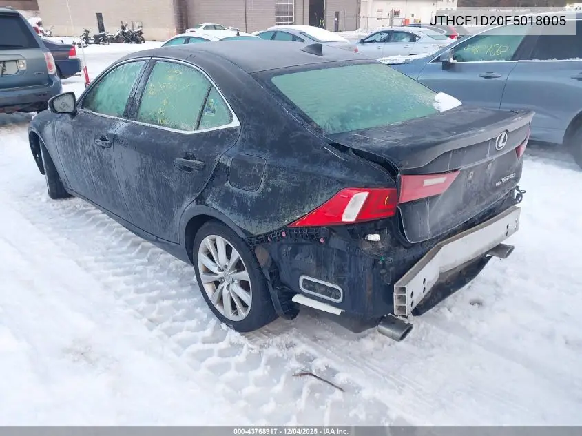 JTHCF1D20F5018005 2015 Lexus Is 250