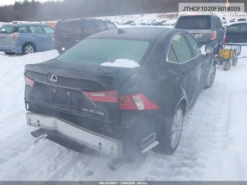 JTHCF1D20F5018005 2015 Lexus Is 250