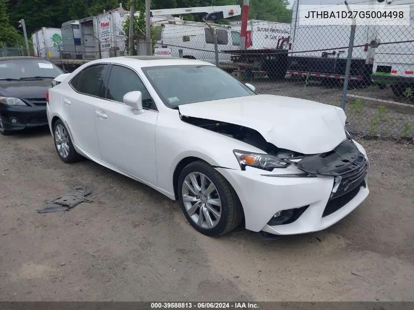 JTHBA1D27G5004498 2016 Lexus Is 200T