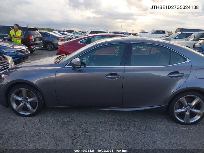 JTHBE1D27G5024108 2016 Lexus Is 350