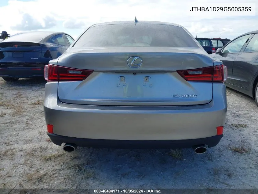 JTHBA1D29G5005359 2016 Lexus Is 200T