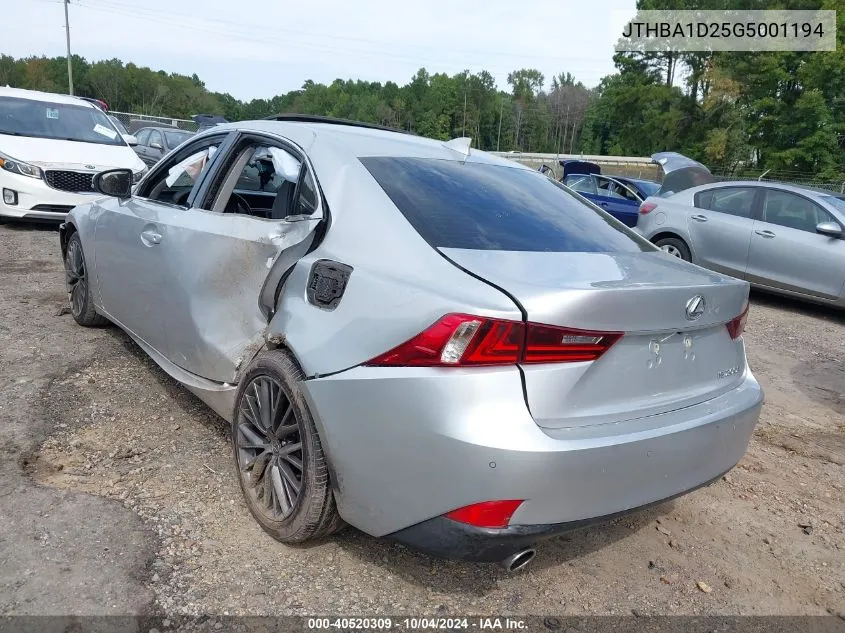 JTHBA1D25G5001194 2016 Lexus Is 200T