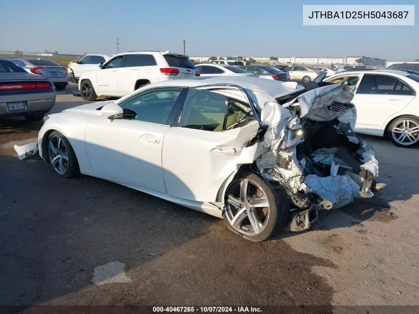 JTHBA1D25H5043687 2017 Lexus Is 200T 200T