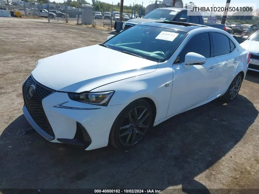 JTHBA1D20H5041006 2017 Lexus Is 200T